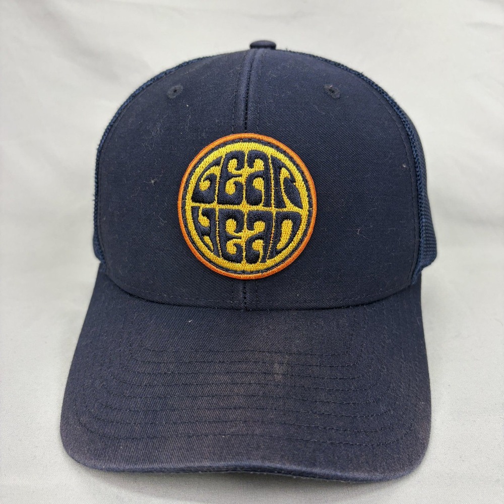 Richardson Gearhead Trucker Hat Mens OSFA Navy Blue Mesh Snapback 112